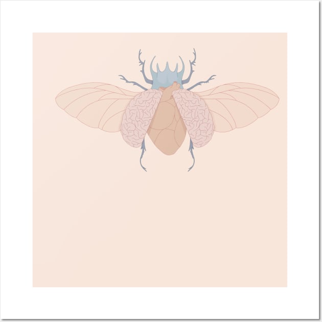 Brain Moth Wall Art by maniacodamore